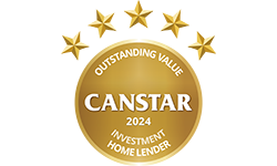 Canstar 2024 Outstanding Value - Investment Home Lender Award