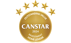 Canstar 2024 Outstanding Value - Investment Home Lender Award