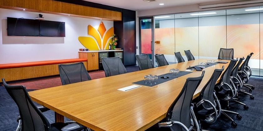Image of the Queensland Country Bank Head Office Board Room